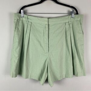 Abercrombie & Fitch Mint Green Linen Blend Women's Shorts Size Small NWOT
